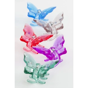 Kelebek Renkli Mandal Toka 8 cm