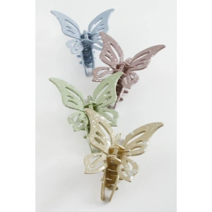 Kelebek Renkli Mandal Toka 8 cm