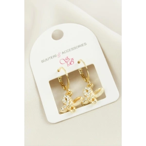 Kelebek Taşlı Küpe