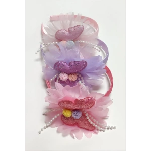 Kelebek Tüllü Çocuk Taç