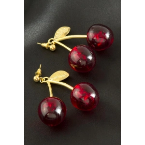 Kiraz Yeni Sezon Metal Küpe