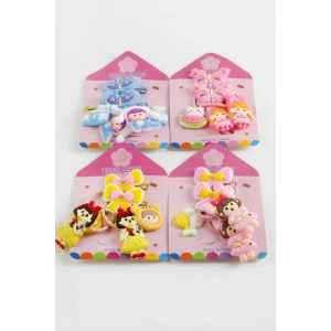 Kız Çocuk Pens Lastikli Toka 6 Adet