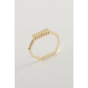 Köşeli Taşlı Yüzük