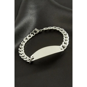 Künye Çelik Bileklik (İsim Yazılabilir)