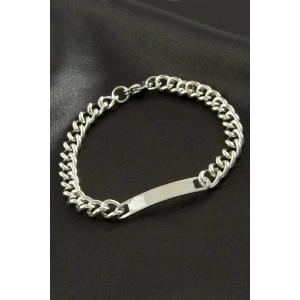 Künye Çelik Bileklik (İsim Yazılabilir)