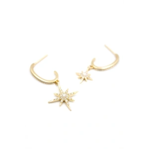 Kutup Yıldızı Küpe - Altın