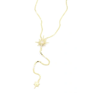 Kuzey Yıldızı Y Kolye - Altın