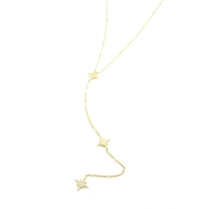Kuzey Yıldızı Y Kolye - Altın