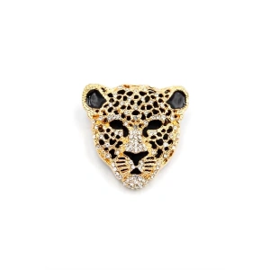 Leopar Broş - Altın