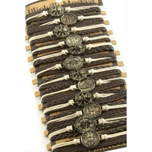 Metal Aparatlı Vinlex Deri Bileklik