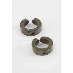 Mıknatıslı Çelik Erkek Küpe Kıstırmalı 2 Adet