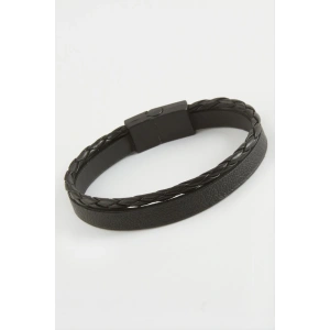 Mıknatıslı Orjinal Deri Bileklik