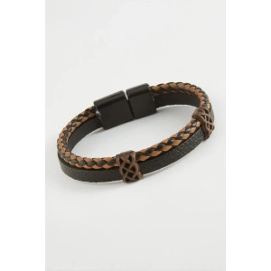 Mıknatıslı Orjinal Deri Bileklik