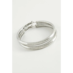 Noktalı Boru Halka Küpe 5 cm