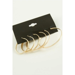 Noktalı Metal Halka Küpe 6 Adet