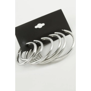 Noktalı Metal Halka Küpe 6 Adet