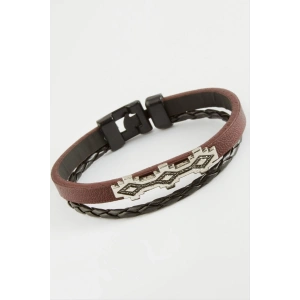 Oval Kaliteli Suni Deri Bileklik