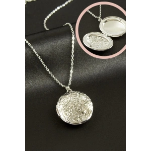 Oval Kapaklı Çelik Kolye