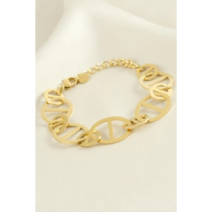 Oval Lüks Çelik Bileklik