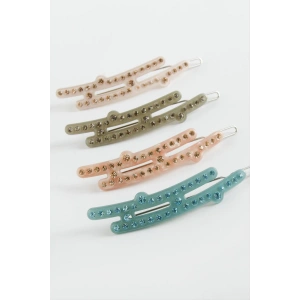 Oval Taşlı Klipsli Toka