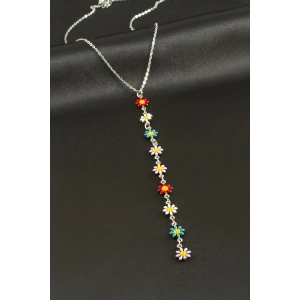 Papatya Çelik Y Kolye