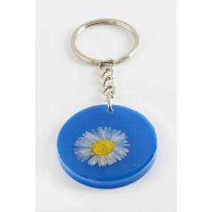 Papatya Epoksi Anahtarlık