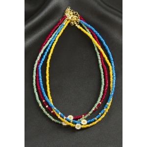 Papatya Kum Boncuk Kolye