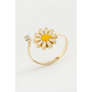 Papatya Mineli Taşlı Yüzük
