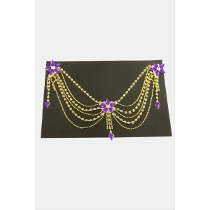 Papatya Şerit Taşlı Alınlık