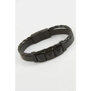 Prizma Kaliteli Mıknatıslı Suni Deri Bileklik