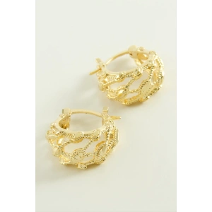 Salkım Kilitli Halka Küpe