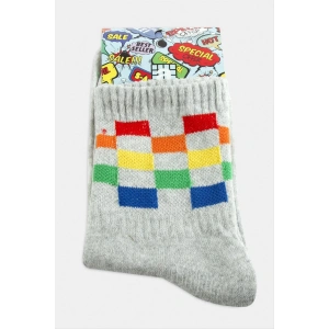 Satranç Desenli Kolej Çorap 8*28