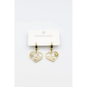 Sedef Çiçek Küpe - Altın