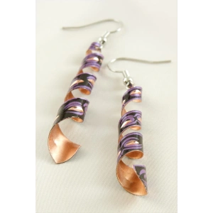 Silindir Bakır Küpe