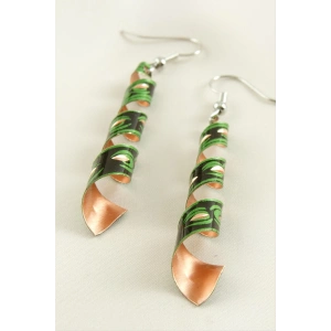 Silindir Bakır Küpe