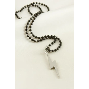 Şimşek Top Zincirli Erkek Kolye