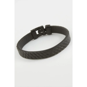 Siyah Renkli Kaliteli Suni Deri Bileklik