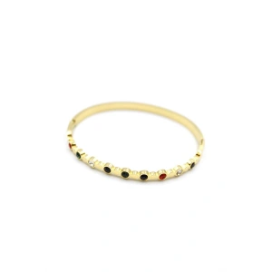 Taşlı Bilezik - Altın