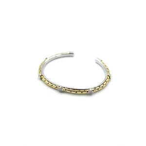 Taşlı Bilezik - Altın