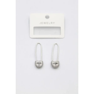 Taşlı Filkete Küpe - Gümüş