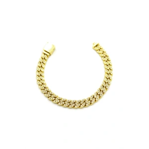 Taşlı Gurmet Bileklik - Altın