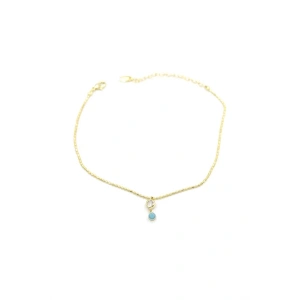 Taşlı Halhal - Altın