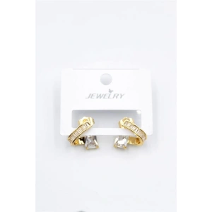 Taşlı Küpe - Altın