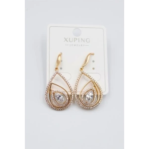 Taşlı Küpe - Altın