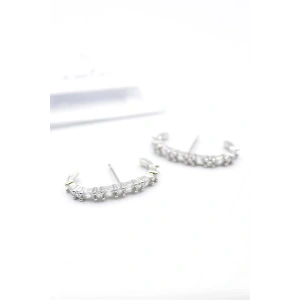 Taşlı Küpe - Gümüş