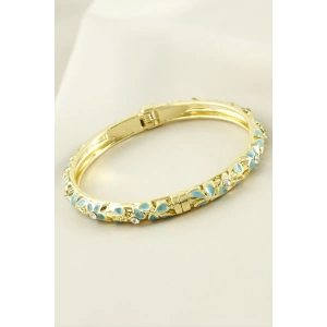 Taşlı Mineli Kelepçe Bileklik