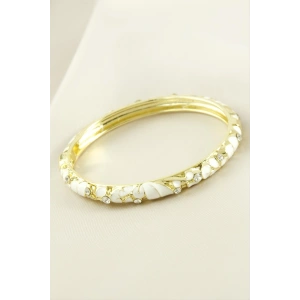 Taşlı Mineli Kelepçe Bileklik