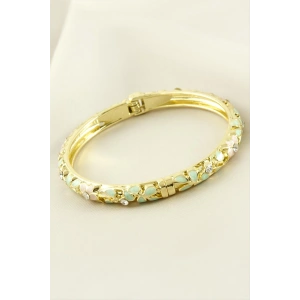 Taşlı Mineli Kelepçe Bileklik