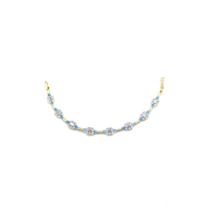 Taşlı Vip Bileklik - Mavi