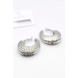 Telkari Halka Küpe - Gümüş